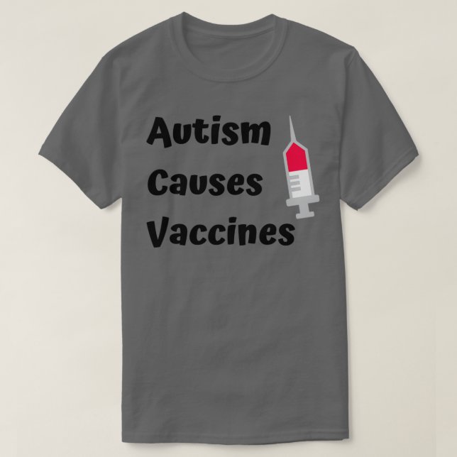 Camiseta Autismo causa aceptación del autismo de eslogan de (Diseño del anverso)