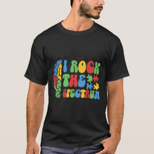 Camiseta Autismo Cerebro I Rock The Spectrum Awareness Boys