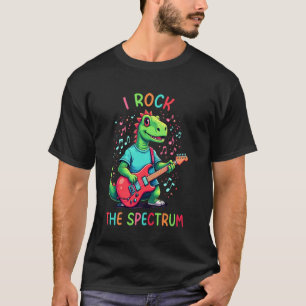 Camiseta Autismo Cerebro Yo Rock El Espectro Conciencia Niñ
