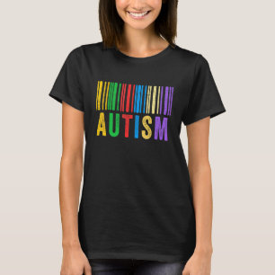 Camiseta Autismo Código de Barras Conciencia de Autismo Pap
