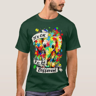 Camiseta Autismo Conciencia Aceptación Elefante Está Bien S