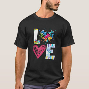 Camiseta Autismo Conciencia Amor Autismo Mamás Maestras de 