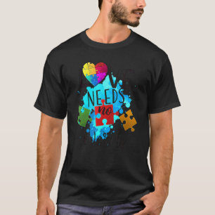 Camiseta Autismo Conciencia Amor No Necesita Palabras En Ab