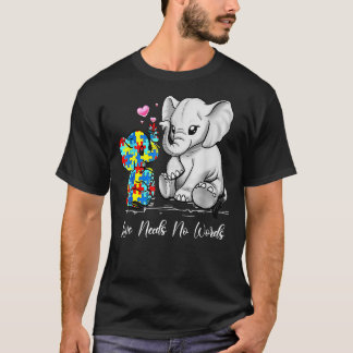 Camiseta Autismo Conciencia Amor No Necesita Palabras Supp