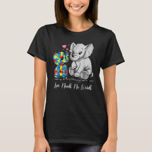 Camiseta Autismo Conciencia Amor No Necesita Palabras Supp 