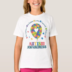 Camiseta Autismo Conciencia amor Rompecabezas corazón