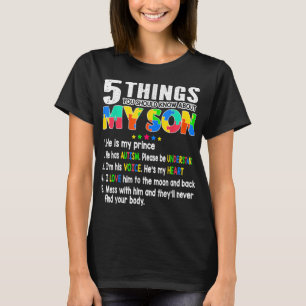Camiseta Autismo Conciencia apoya autismo hijo de madre D