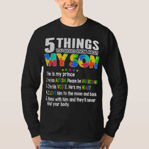 Camiseta Autismo Conciencia apoya autismo hijo de madre D