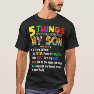 Camiseta Autismo Conciencia apoya autismo hijo de madre D