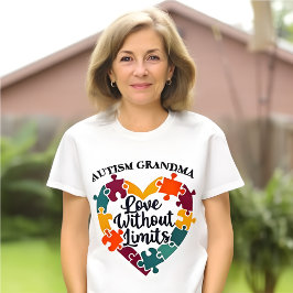 Camiseta Autismo Conciencia Apoyo a las Abuelas