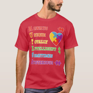 Camiseta Autismo Conciencia Autismo Acrónimo Rompecabezas P