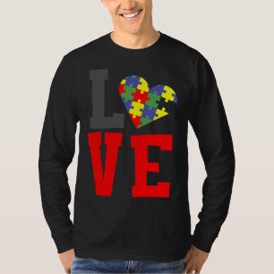 Camiseta Autismo Conciencia Autismo Amo