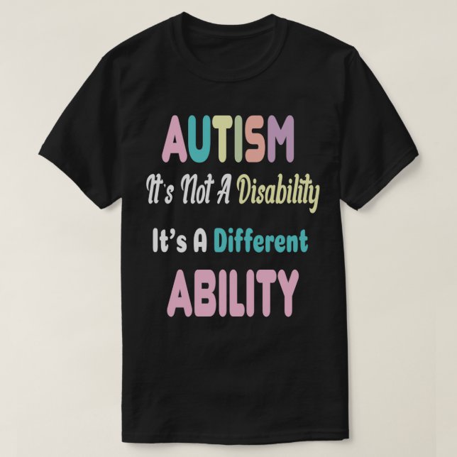 Camiseta Autismo Conciencia Autismo El Autismo No Es Una Di (Diseño del anverso)