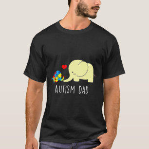 Camiseta Autismo Conciencia Autismo Elefante Papá