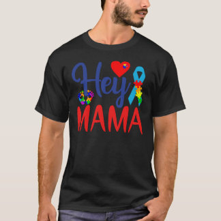 Camiseta Autismo Conciencia Autismo Mamá Oye Mamá