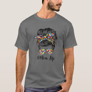 Camiseta Autismo Conciencia Autismo Mamá Vida Remediada Ha