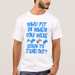 Camiseta Autismo Conciencia Autismo Mes Rex Niños Autistas