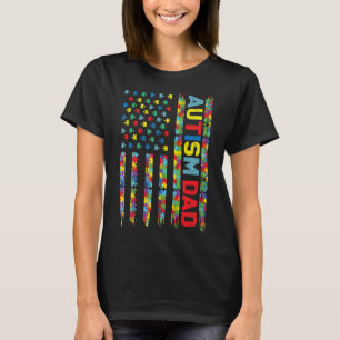 Camiseta Autismo Conciencia Autismo Papá Estados Unidos Rom