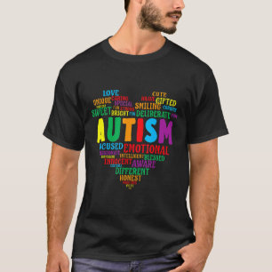 Camiseta Autismo-Conciencia del Autismo s Corazón