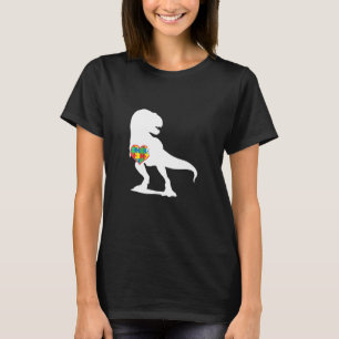 Camiseta Autismo Conciencia Dinosaurio T Rex Puzzle Heart
