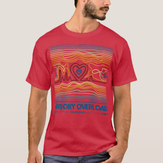 Camiseta Autismo Conciencia Diseño Sobrecarga sensorial