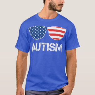 Camiseta Autismo Conciencia gafas de sol