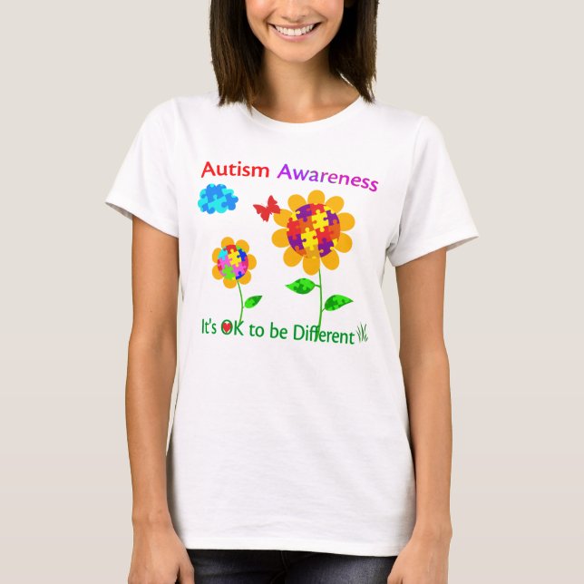 Camiseta Autismo Conciencia Girasol (Anverso)