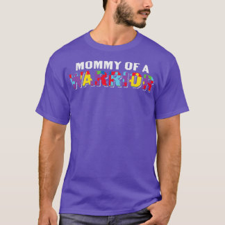 Camiseta Autismo Conciencia Mamá De Una Madre Guerrera Auti