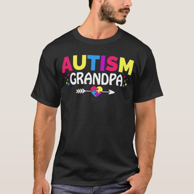 Camiseta Autismo Conciencia Mes Familia Coincidiendo con un (Anverso)