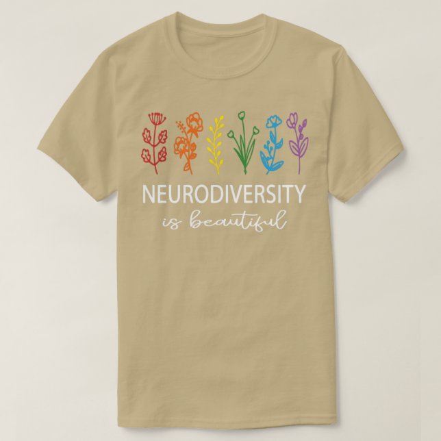 Camiseta Autismo Conciencia Mes Neurodiversidad Es Hermosa (Diseño del anverso)