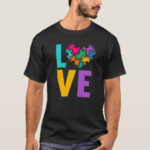 Camiseta Autismo Conciencia Mes Rompecabezas Pieza de rompe