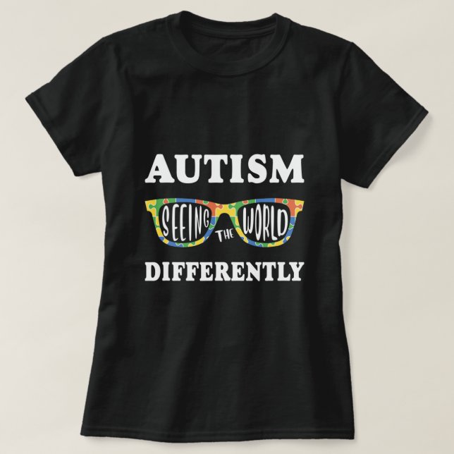 Camiseta Autismo Conciencia Pieza de rompecabezas Autista (Diseño del anverso)