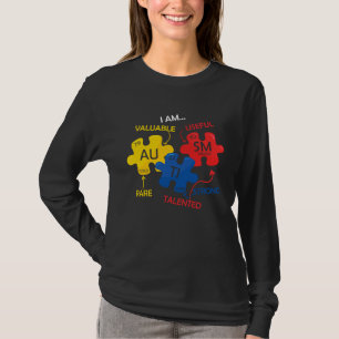 Camiseta Autismo Conciencia Rompecabezas Elemento químico 1