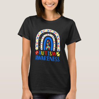 Camiseta Autismo Conciencia sobre el rompecabezas del arcoi
