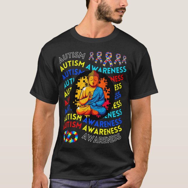 Camiseta Autismo Conciencia Zen Decoración Para Maestras De (Anverso)