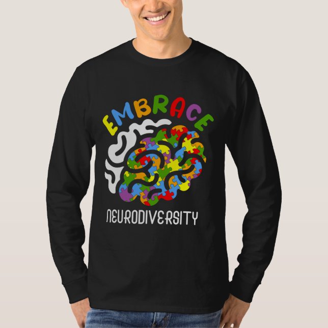 Camiseta Autismo Concienciación Abrazan Neurodiversidad Aut (Anverso)