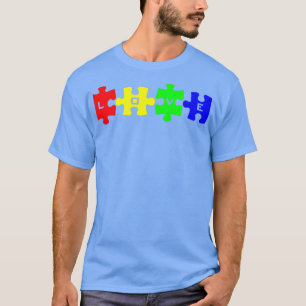 Camiseta Autismo Concienciación Amor piezas del rompecabeza