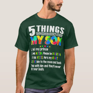 Camiseta Autismo Concienciación apoya autismo hijo por mam