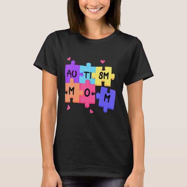 Camiseta Autismo Concienciación Autismo Apoyo a las mujeres (Anverso)