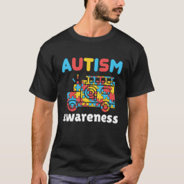 Camiseta Autismo Concienciación Bombero Rompecabezas de Cam