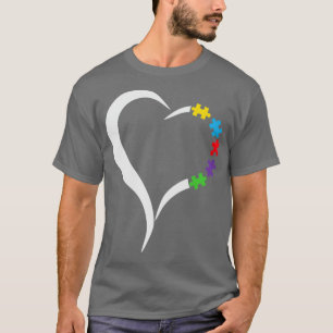 Camiseta Autismo Concienciación del corazón Mujeres Romper