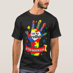 Camiseta Autismo Concienciación Niño Niño Hermano Rompecabe