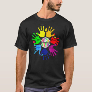 Camiseta Autismo Concienciación Rótulo Lenguaje Rompecabeza