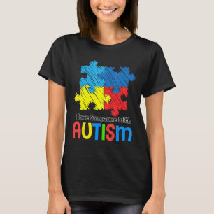 Camiseta Autismo-Concienciación sobre el autismo Amo a alg