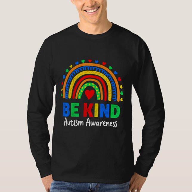 Camiseta Autismo Concienciación sobre el Día del Arcoiris C (Anverso)