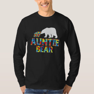 Camiseta Autismo Concienciación Tía Rompecabezas del Oso Ap