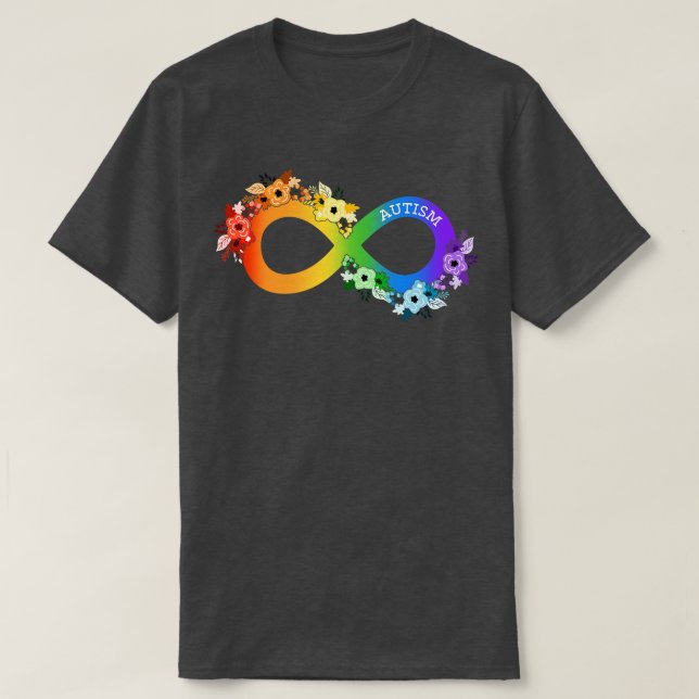 Camiseta Autismo contra el autismo contra el ADHD con infin (Diseño del anverso)