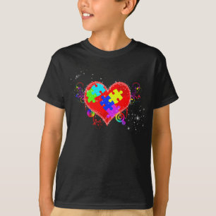 Camiseta Autismo Corazón Brillante