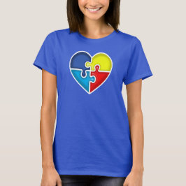 Camiseta Autismo Corazón de conciencia