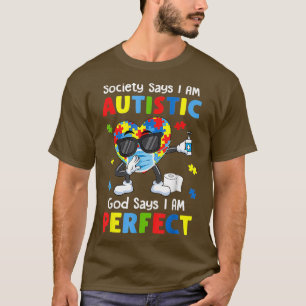 Camiseta Autismo Dabbing Society dicen que soy autista, dic